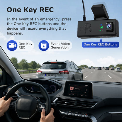 SHIWOJIA CC10 Car Guard Camera 24/7 Parking Radar Detection Front and Rear 6MP Car GPS Night Vision UBOXPRO APP Control Recorde