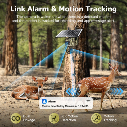 SHIWOJIA 6MP 4G With GPS Location Camouflage Color Dual Lens Solar Battery PTZ Camera Support PIR Detection Wake Built In 12000mAh Battery