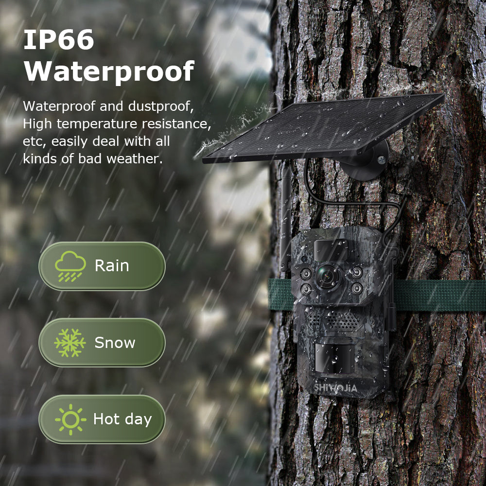 🔥Limited time offer🔥SHIWOJIA 3MP 810 Tracking Camera PIR Motin Detection IP66 Motion Detection