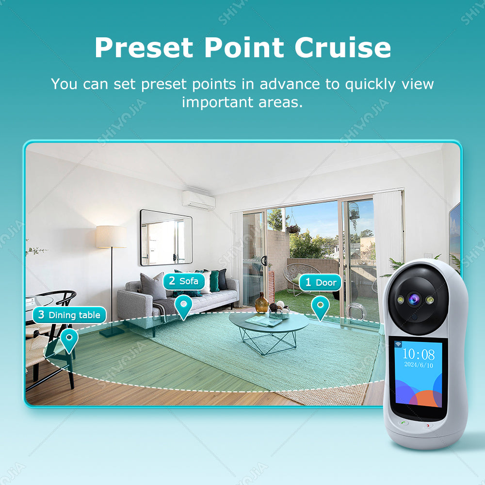 SHIWOJIA Two-Way Video Call Smart Camera 3MP HD Image Quality Color & IR Night Vision Camera