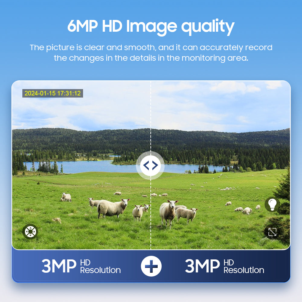 SHIWOJIA 20W بطارية شمسية 20X تكبير أحمر أزرق إنذار FloodLight PTZ كاميرا 4G SIM / WIFI كاميرا أمان خلوية عدسة مزدوجة، كاميرا شمسية 6 ميجابكسل لاسلكية في الهواء الطلق، رؤية ليلية ملونة، شاشة مزدوجة، بطارية مدمجة 