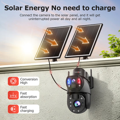 AOV 4G Solar Camera for Resellers 10MP 22X Optical Zoom Solar Powered Security Camera Outdoor IP66 Continuous Recording