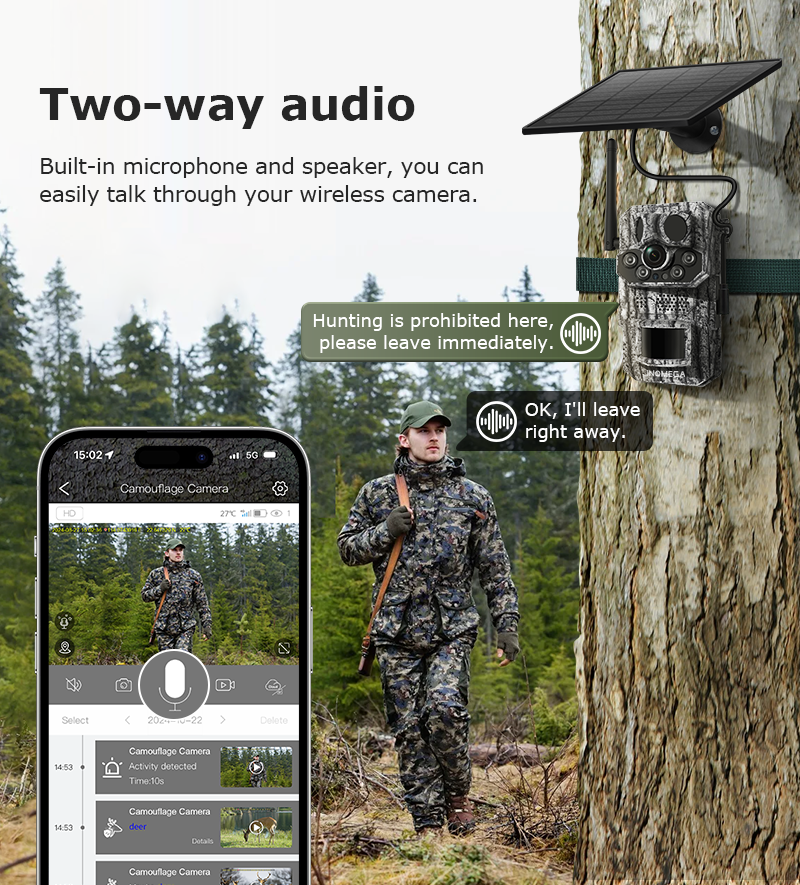 ShiWoJia 808 3MP Hunting Trail Camera – Solar, Night Vision, Outdoor Wildlife Cam