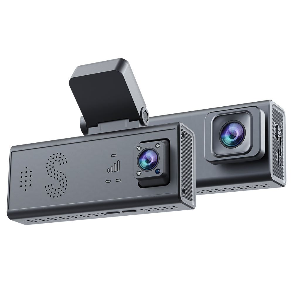 SHIWOJIA CC09 Car Guard Camera 24/7 Parking Radar Detection Front and Rear 6MP Car GPS Night Vision UBOXPRO APP Control Recorder Includes a 128GB memory card.