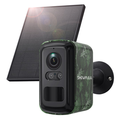 SHIWOJIA 319 UBox Mini Hidden Solar AI Camera 4G WiFi Dual Network IP66 Waterproof Smart Home Security Camera