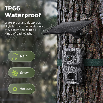 SHIWOJIA New 3MP 3K Camouflage Hunting 4G Tracking Wild Trail Outdoor IP Network Solar Battery Mini Hunting Cameras 