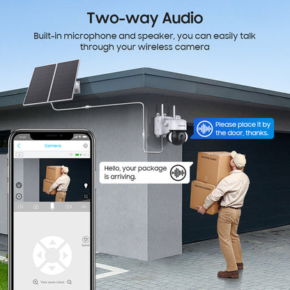 SHIWOJIA 3MP Solar Camera 4G SIM / WIFI Security Outdoor Recording Humanoid Tracking 20W 24/7 hours Solar Battery Floodlight PTZ Camera 