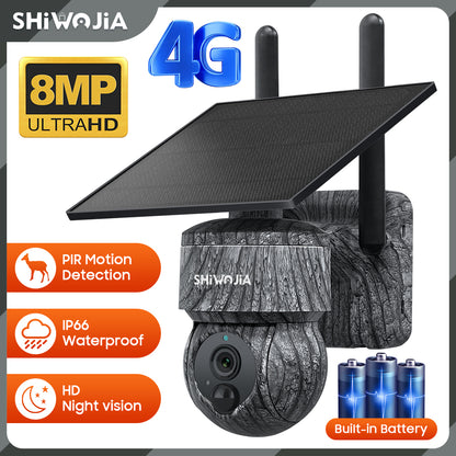 ShiWoJia 517c  Solar Powered Surveillance Camera - Enhanced Night Vision998