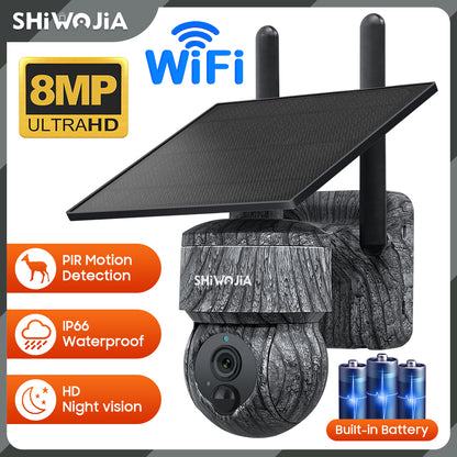 ShiWoJia 517c  Solar Powered Surveillance Camera - Enhanced Night Vision998
