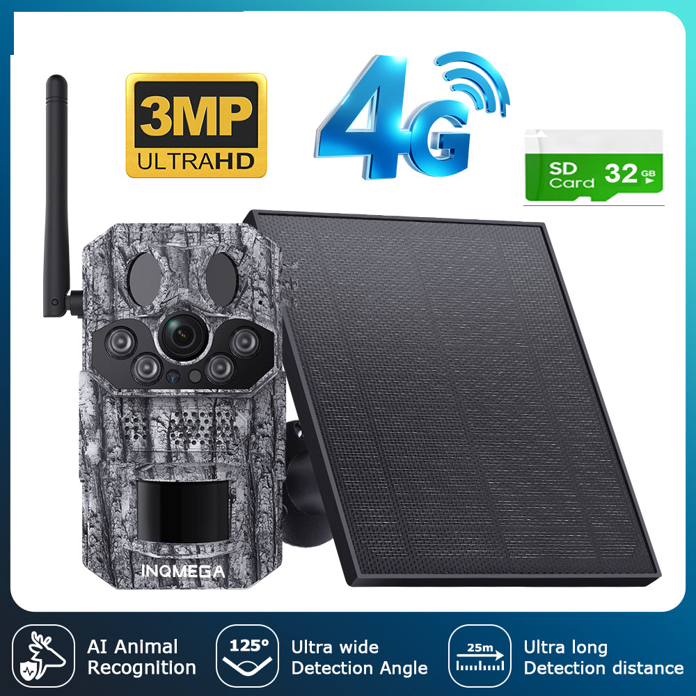 ShiWoJia 808 3MP Hunting Trail Camera – Solar, Night Vision, Outdoor Wildlife Cam