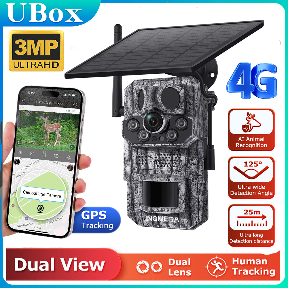 ShiWoJia 808 3MP Hunting Trail Camera – Solar, Night Vision, Outdoor Wildlife Cam