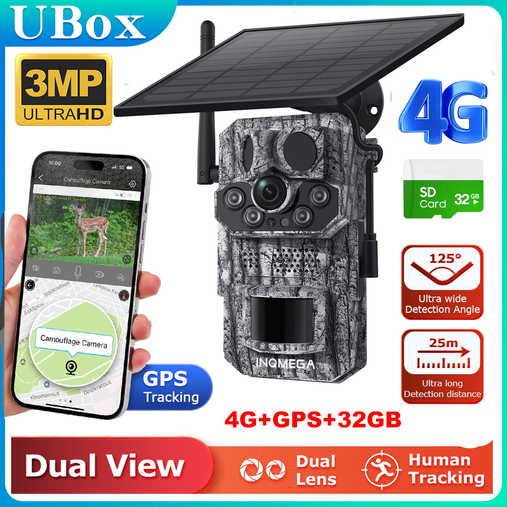 ShiWoJia 808 3MP Hunting Trail Camera – Solar, Night Vision, Outdoor Wildlife Cam