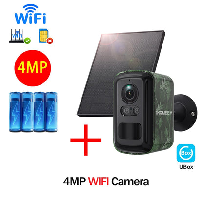 5MP 2K HD 4G Wireless Solar Camera Wifi Outdoor 10000mAh Battery WiFi Security Camera Waterproof PIR Animal Detection in Forest