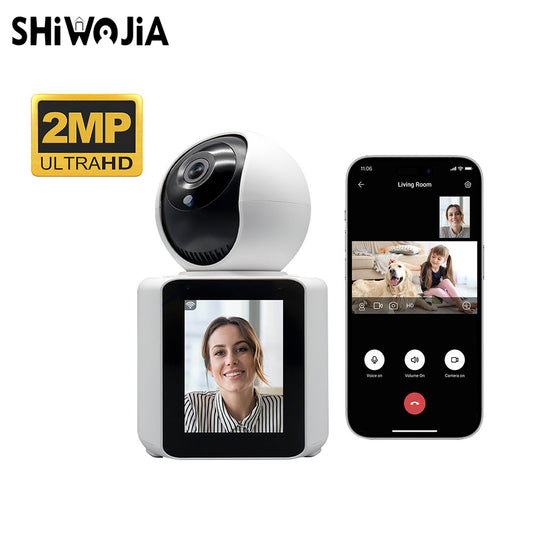 SHIWOJIA One Key Video Call / Hang Up Smart Camera 2MP HD Image Motion Tracking And Alarm 