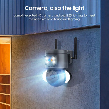 كاميرا مراقبة 5MP 4G SIM Tuya WIFI كاميرا مراقبة مع إنذار صفارة إنذار مضاد للسرقة كاميرات CCTV Alexa Google Motion