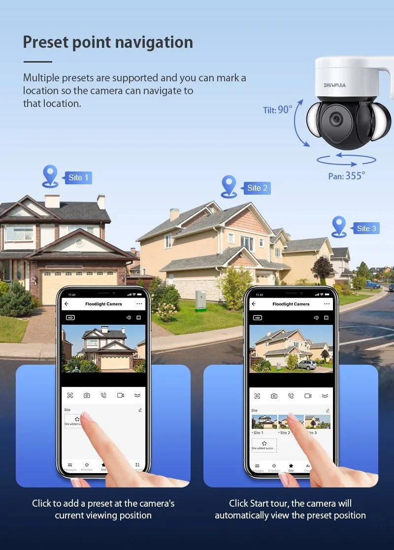 كاميرا Tuya 4G بطاقة SIM IP كاميرا مراقبة خارجية 4MP الكاشف صوت الأشعة تحت الحمراء للرؤية الليلية كاميرا حماية الأمن 